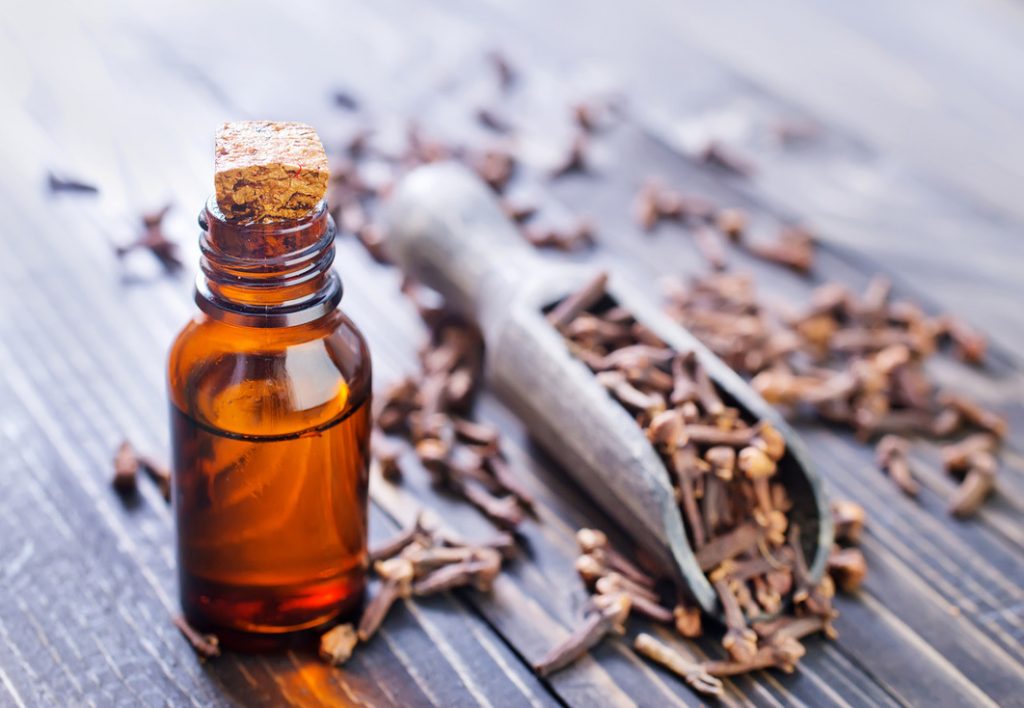 Clove essential oil for toothache